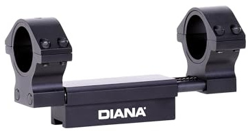 Ensemble de Lunette de visée Diana Bullseye 25,4 + 30 mm pour Rail à Prisme de 11 mm, Noir, 25,4/30 mm