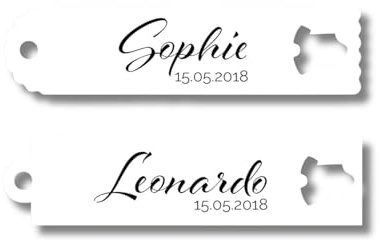 Geschenkanhänger Tags Etiketten Taufe Geburt Personalisiert
