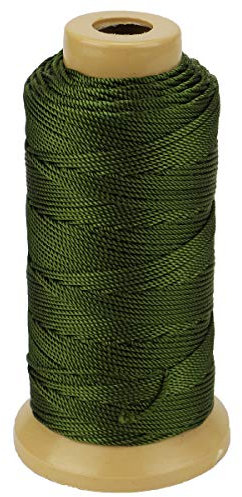 Twisted Nylon Line Twine Cordón para Jardinería Marcado Proyectos de Bricolaje Elaboración de Mampostería (1.5mm-328 Feet, Ejercito Verde)