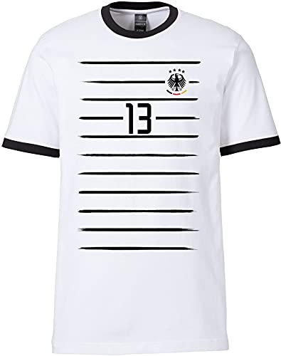 EZYshirt® WM & EM Deutschland Shirt | WM & EM Trikot | Wunschname und Nummer T-Shirt Herren | Männer Shirt