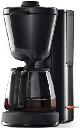 SMSOM Cafetera de goteo, 12 Copa programable Brew Cafetera, arranque automático y apagado, control de la fuerza Brew, placa de calentamiento, garrafa de cristal