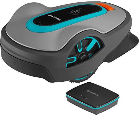 Gardena Tondeuse robot Smart SILENO City 600 : technologie innovante LONA AI, contrôle par application, SensorControl, pour incliner jusqu'à 35%, avec Smart Gateway, version SV (19603-64)