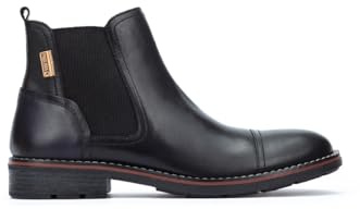 Pikolinos York Botines Hombre | en Cuero | Extraíble | Negro