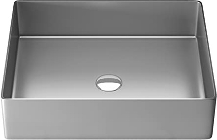 Lavabo Vanity Da Bagno in Acciaio Inox - Lavandino Da Appoggio Rettangolare per Hotel - Art Basin Vanità Del Bagno ( Color : A )