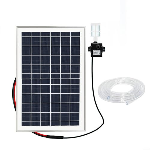 HOHOVYVY Teichpumpe Solar,Solar Wasserpumpe 12V Zirkulierende Fischteich Filtration Sauerstoff Tauchpumpen