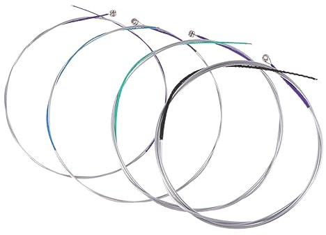 Cello Saite Adgc 4 Stück mit Stahlkern und Nickelchrom | Vier Stück, Nickel Plattiertes Kugelende, für 1/4 bis 4/4, für Spieler und Lernende