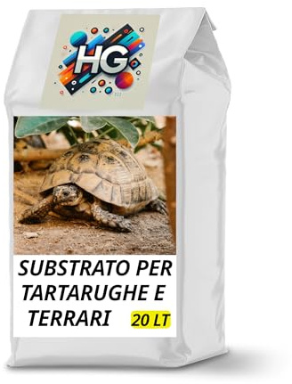 VerdeVita Substrato per Tartarughe da Terra - Substrato specifico per Terra e Terrari - Terriccio per Tartarughe - 20 L