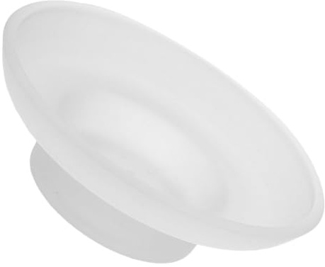 MAGICLULU Transparent Glass Soap Dish 4.33 Inch Round Soap Holder with Nonslip Base for Bathroom Vanity Kitchen Sink Easy to Clean and Monitor Usage