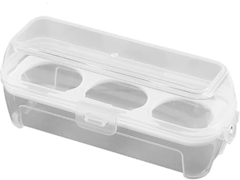 VNGBFGDFVN Boîtes de Rangement 3 grilles Porte-œufs avec Couvercle Contenant à œufs Boîte de Protection pour œufs Crisper