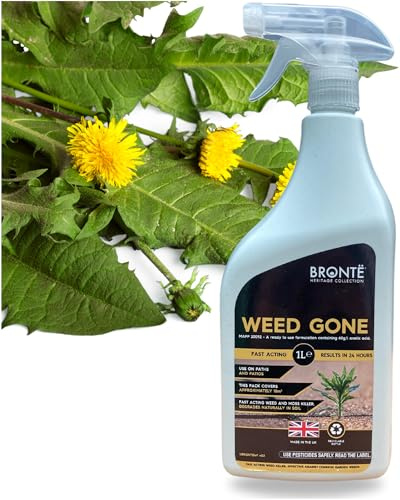 Weed Gone Glyphosate-Free Weedkiller 1L | Pet Safe | Fast Acting | 24hr