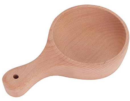 Saladier Grande Taille Hêtre Cuillère Créative en Bois De Hêtre Grand Bol en Bois Vaisselle Style Japonais Kimchi Bol Poignée Bol Saladiers