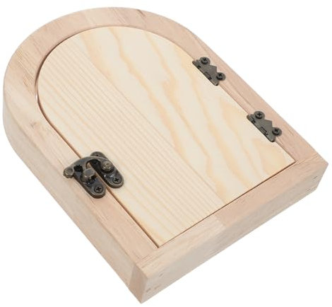 ANDRESLAD Cubiertas De Luz De Madera Placa De De Corriente Decorativa Diseño De Mini Puerta Cubierta De Enchufe Para Bebé Fácil Instalación Sin Taladrar