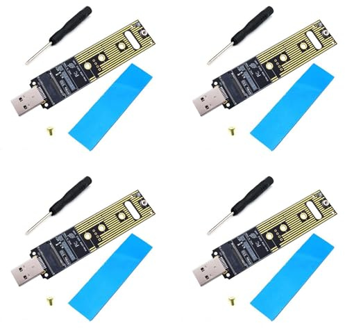 Remingtape NVME - Adaptador USB M.2 NVME SSD a USB 3.1, adaptador de 10 Gbps USB3.1 Gen 2 para SSD M2 NVMe 2230 2242 2260 2280