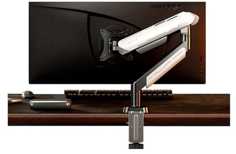 SaryEdge Monitor Arms 17-45 inch Single Monitor Arm Desk Mount for Ultrawide Screens, Fully Adjustable Aluminum Monitor Arm, Two Mounting Option, Ma(