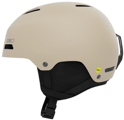 Giro Ledge FS MIPS Skihelm & Snowboardhelm L | ABS-Hartschale mit EPS, MIPS® Schutz, In Form Fit System, Belüftung | Freestyle Helm Matte Stone (Sandstein Beige)