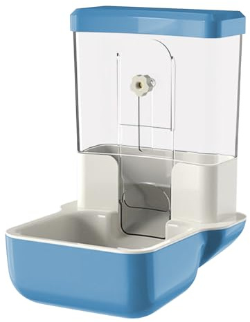 Automatic Food Dispenser | Automatic Feeder with Adjustable Bowl – Bowl with Large Storage and Stable Base for Gerboises, Chinchillas, Hedgehogs, Ferrets Perroqu