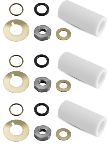 EMIHO AR2546 Ceramic Plunger Repair Kit Fit for Annovi Reverberi RK, RKA, RKV, XRCA, XRV, XRCV Pumps, 18mm Pump Piston Kit