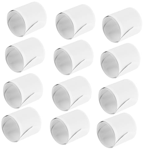 TOYANDONA 50 Piezas Pulseras Palmada Blancas para Pulseras DIY para Eventos Accesorios Creativos para Manualidades y Fiestas