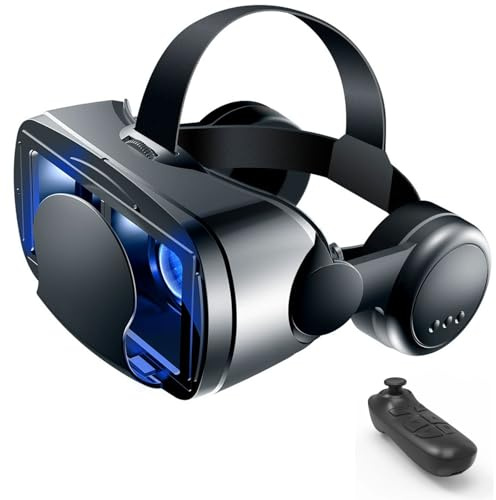 Gafas 3D de Realidad Virtual, Gafas VR, 3D VR Gafas de Realidad Virtual, Gafas 3D VR para Smartphone, Compatible 4.7-7.2 Inch' Smartphone Amplia compatibilidad por Android/iOS(B)