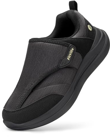 FitVille Mens Diabetic Shoes Extra Wide Fit Trainers