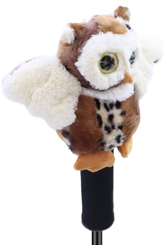 Couvre-Clubs De Golf en Peluche - Protection Driver Amusante, Couvre-Club Animal Doux, Accessoire Décoratif, Protège-Club Fantaisie pour Le Parcours | Couvre-Club Hommes Et Femmes, Compatible AV