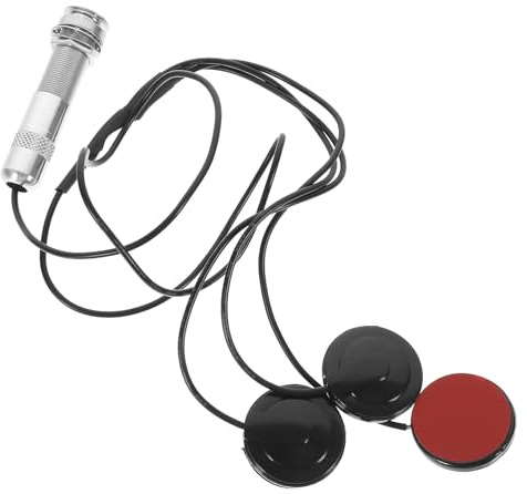 Alipis Piezo Pickup Vibrationswandler für Guzheng und Saiteninstrumente Selbstklebender Tonabnehmer ohne Lochbohrung Langlebiger Ersatz für Beschädigte oder Abgenutzte Instrumente