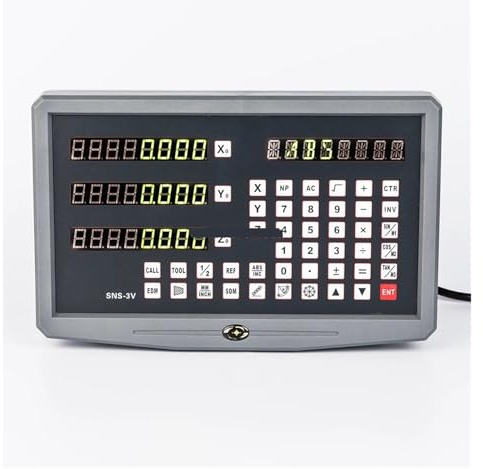 Digital Readout 2 Axis 3 Axis DRO Kit Display Milling Lathe Machine DRO Suitable for Milling Machine Convenient for Reading(800mm,3 Axis -3V)