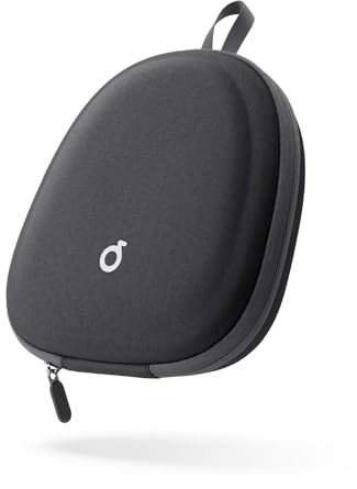 Custodia per Cuffie Guscio Rigido Ultrasottile Universale per Cuffie Over-Ear Soundcore, Sony, JBL, Bose, BERIBES, Borsa Organizer Portatile da Viaggio per Cuffie (Nero)