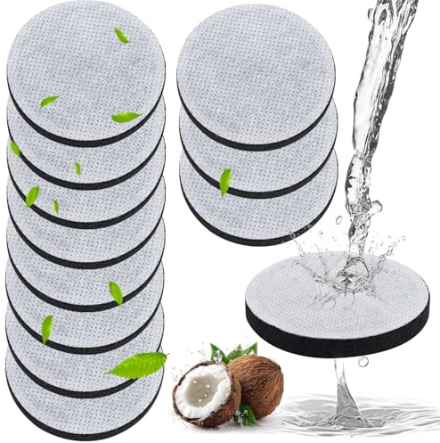 12 Filtri Per L'Acqua Microdisc Compatibili con Brita Fill & Go | per Bottiglie Filtranti Brita Fill&Go, Riduce Cloro, Microparticelle, Batteri, Filtro Dell'Acqua Micro Disc