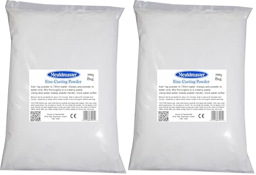 Mouldmaster 500 g Plaster of Paris, White (Pack of 2)