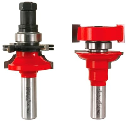 Freud: 3,8 cm (Durchmesser) Premier verstellbare Schiene und Stile Bit – runde Perle mit 2 Fluten aus Wolframcarbid