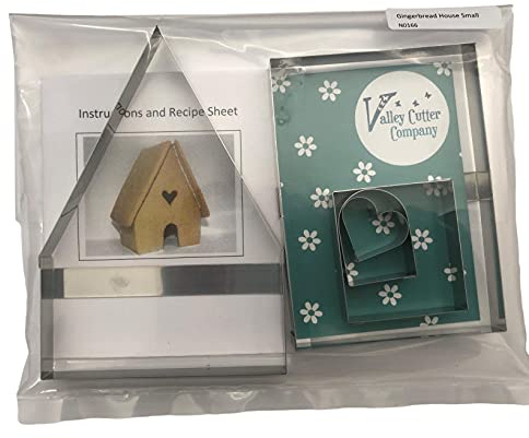 Gingerbread House Cutter Set (Small) - Stainless Steel Cookie Cutters - Set of 4 Cutters