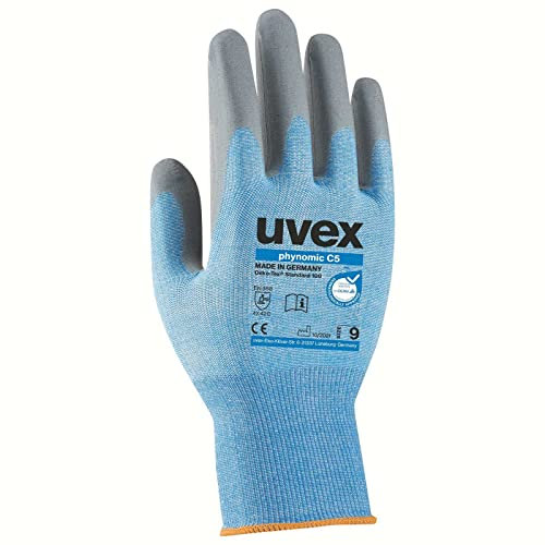 Uvex Ruvex-Nomicc5_10 Schutzhandschuhe, Blau-Grau, Größe