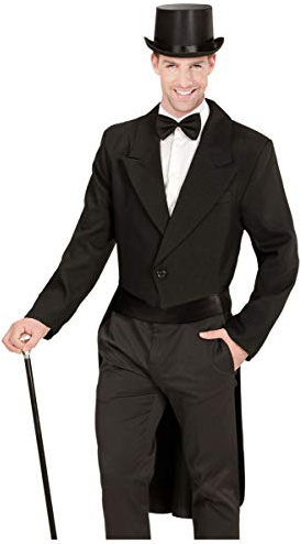 Horror-Shop Schwarzer Gentleman Frack - Gefüttert XL