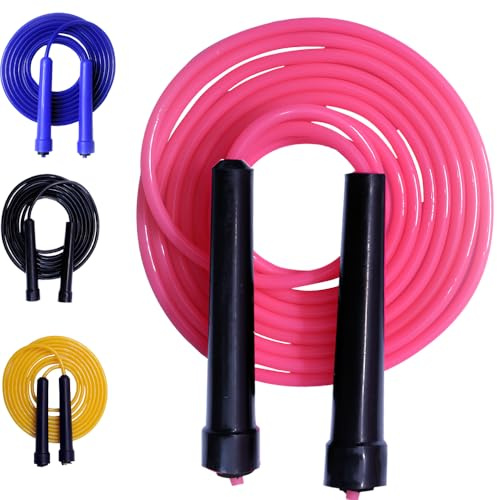 YSCARE Springseil für Fitness, Erwachsene & Kinder - für Boxen, rutschfest und ideal für Fitnes Crossfit, Sport und Freizeit, verstellbare Größe - Speed Rope