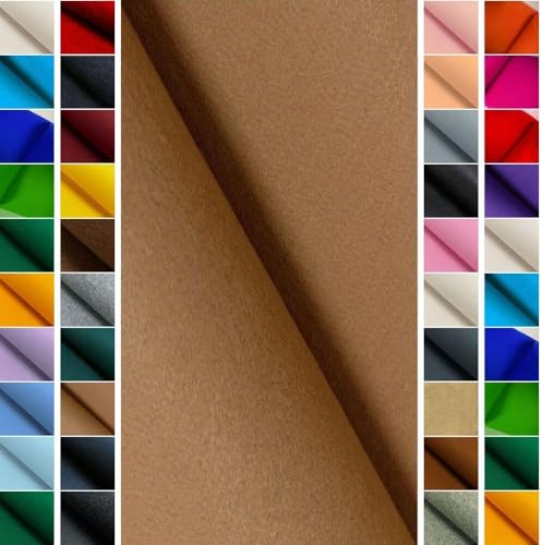 StoffBook Camel Bastelfilz für Kindergarten und Taschen, e289 | Robuster Filzstoff, ca. 4-4,5 mm dick, Überbreite 100 cm, aus 100% Polyester, sehr langlebig und formstabil