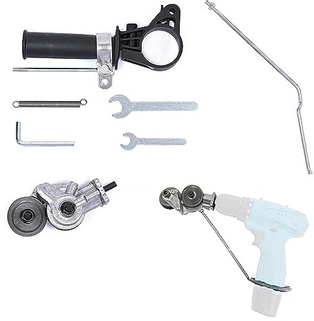 zalati Plate Cutter Adapter for Electric Drill, Metal Shear Head Iron Board Plate Cutting for Electric Drill Connector