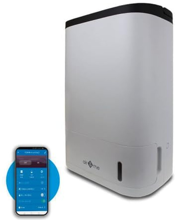 Air&Me Deshumidificador EVEL a baja temperatura a partir de 0 °C. Natural y sin compresor– Conectado y programable. Persiana oscilante
