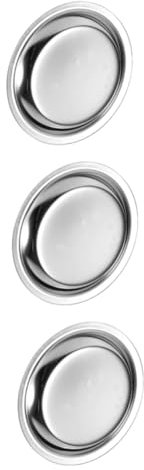 MAGICLULU 3pcs Round Tray Decorative Tea Coasters Coasters Sachet Holder for Kitchen Tea Bar Restaurant