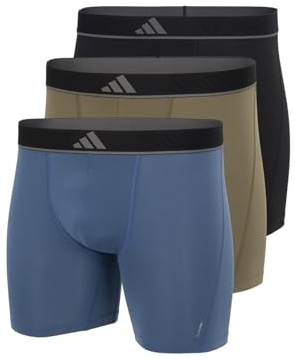 adidas Men's Boxer Briefs (3PK) -Active Micro Flex Eco-Comfortable Underwear Shorts/Pants, Assorted_4AM015, M, Assorted_4am015, M