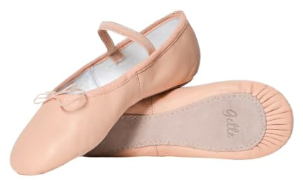 Gette Ballettschuhe aus Leder, volle Sohle, für Mädchen, Tanz, Erwachsene, Rosa, rose, 37.5 EU