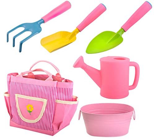 ERINGOGO 1ensemble Set Outils De Jardinage pour Garçon Fille Mini Pelle Et Râteau Colorés pour Activités Extérieures pour Garçons Et Filles Améliorez Le Lien Parent-garçon Fille