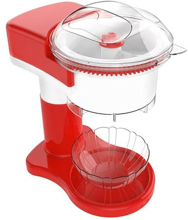 Macchina per ghiaccio tritato, macchina per ghiaccio tritato da 500 ml, macchina per gelato soft alla frutta fai da te, macchina per gelato artigianale con miscelazione automatica per coni, coppe gela