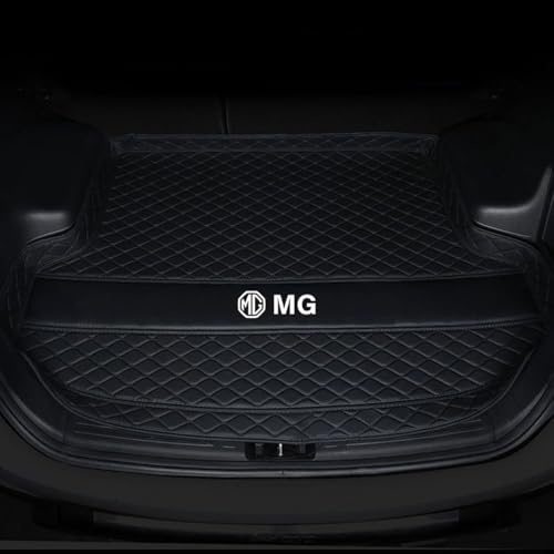 DOFFO Tailored Car Boot Mats for MG ZS (Hybrid) 2024+,leather Rear Trunk Liner Cargo Tray Floor Carpet Guard Cover Pad Accessories,C-Black