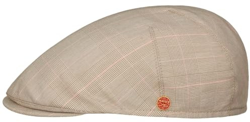 Mayser Sidney Flatcap Schirmmütze kariert Made in EU Herren Frühling Sommer