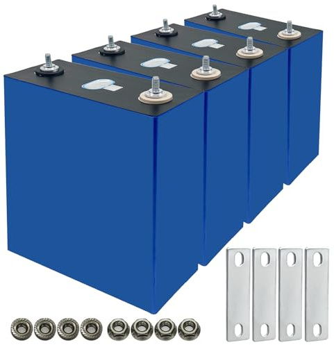 UBETTER LiFePO4 Akku 3.2V 280AH 896Wh, 4 PCS Lithium Batterie mit über 6000 Mal Tiefzyklen, Lithiumbatterie der Klasse A mit QR-Code, für Solaranlagen, Off Grid, Wohnmobile, Boote.