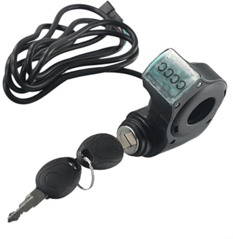 Szwaldaper Zündschloss und Anlasserschalter for Elektroroller inklusive Schlüssel for mehr Sicherheit und Funktionalität Scooter-Diebstahlsicherung