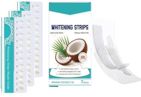 Zahnaufhellung Whitening Strips, Schonend Zähn Aufhellung, Bleaching Zähne für Strahlendes Lächeln, 30 Minutes Results, Teeth Whiting Stripes Schnelles Entfernen Aller Flecken,Nonsensitive Formula (3)
