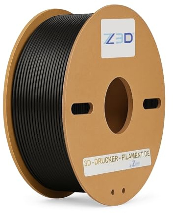 Z3D® NYLON PA12 2,85mm SCHWARZ 1kg 3D Drucker Filament - hochwertig, extrem reißfest & flexibel, geringe Schrumpfung, ideal für technische & flexible Teile