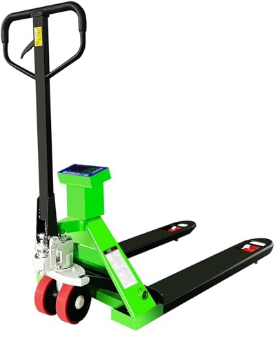 Transpaleta Manual, Carretilla Hidráulica de 3000kg con Báscula, Elevador de Carga para Almacén, Logística y Transporte(27.1x45.2x47.2in/69x115x120cm)